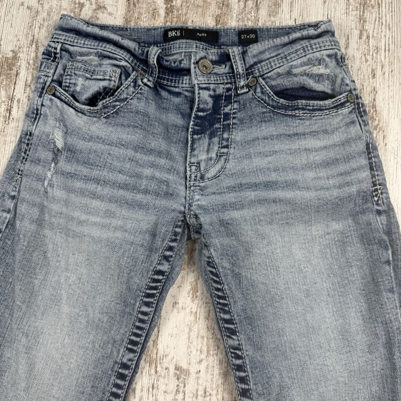 BKE Buckle Aiden‎ Bootcut Jeans Men's 27x30 Blue Stretch Denim Distressed - Picture 4 of 8